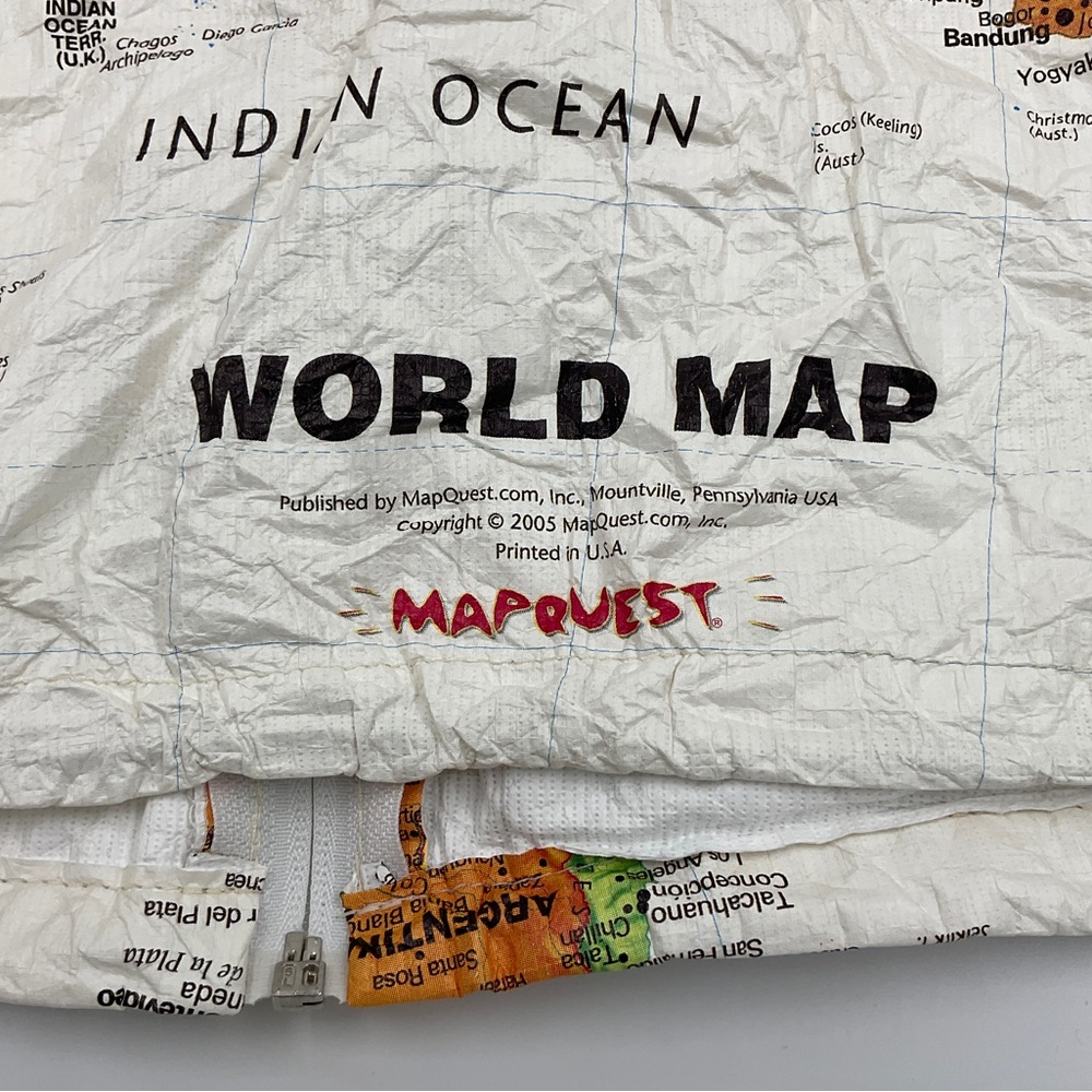 Tyvec RARE Y2K Vintage Leslie Jordan Map Jacket Collector’s Item Kurt Cobain L - Picture 11 of 16